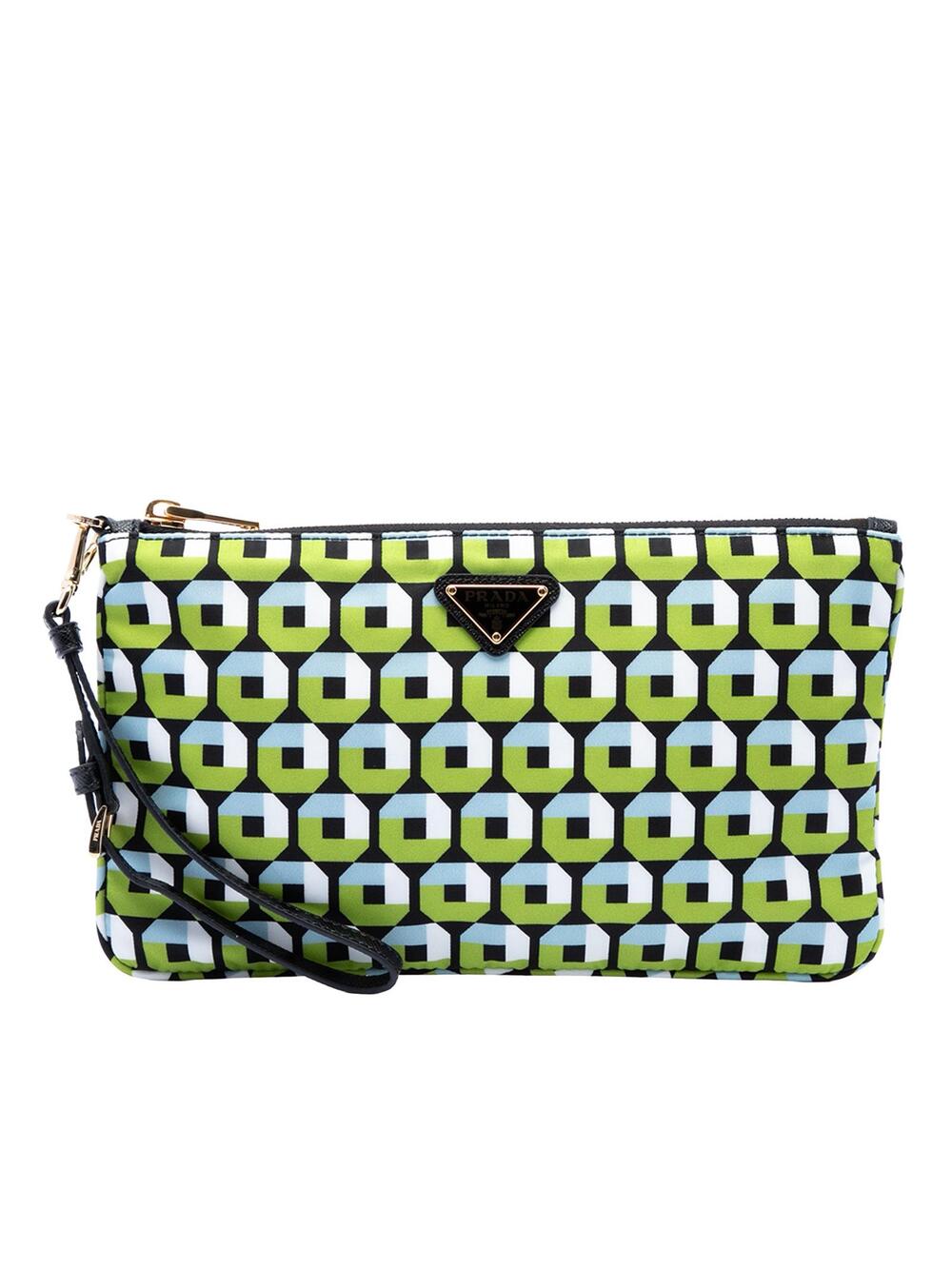 Prada Tessuto Stampato Wristlet Clutch #297256P42B